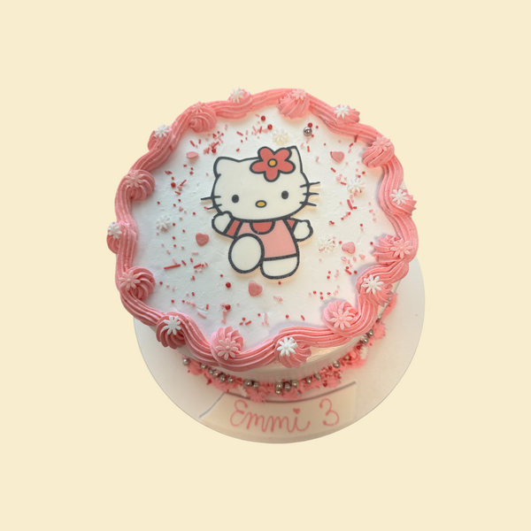 Hello Kitty Foto Torte ( Sahne)