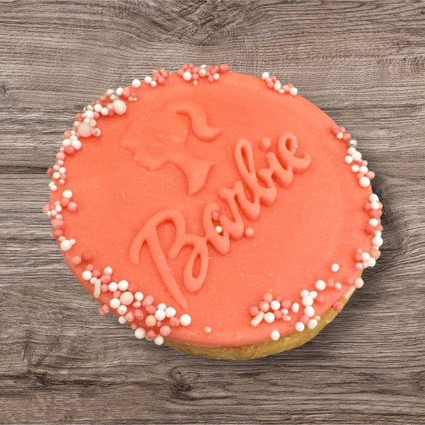 Barbie Kekse rund Rosa