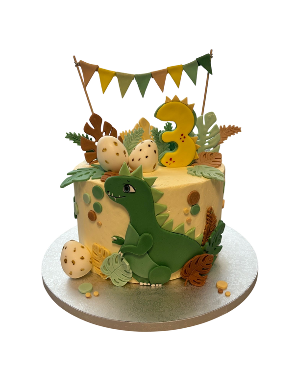 Dinosaurier Geburtstagstorte – „Jurassic Fun“