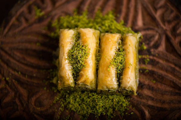 Vezir Parmagi mit Pistazien (Baklava)