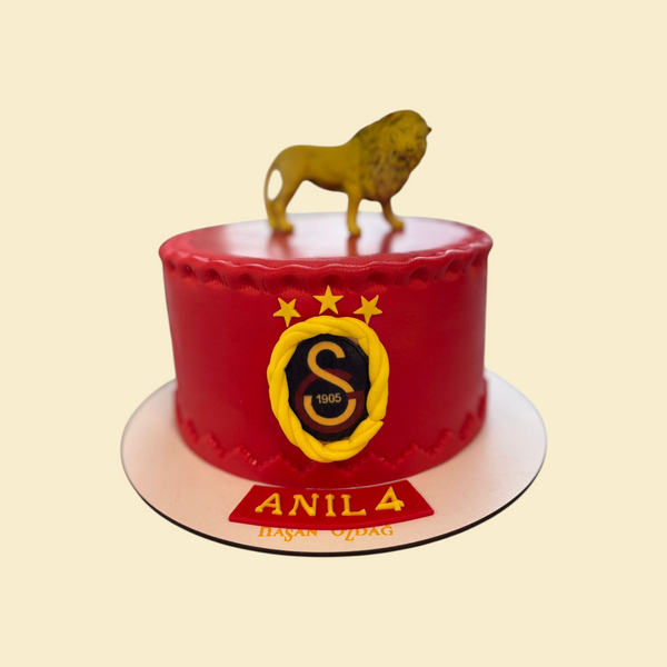 Galatasaray Torte Rot & Gelb mit Löwe