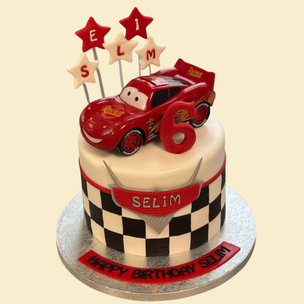 Cars Torte mit Spardose