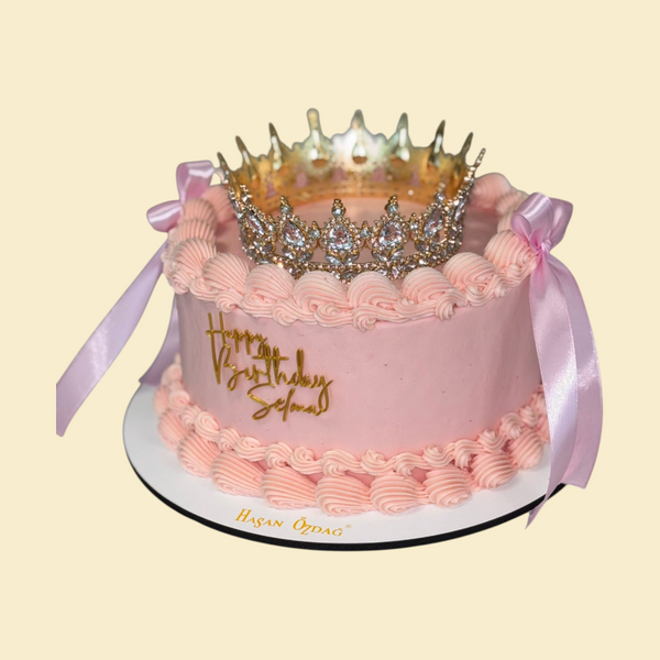 Birthday Queen Torte – in Rosa mit Krone
