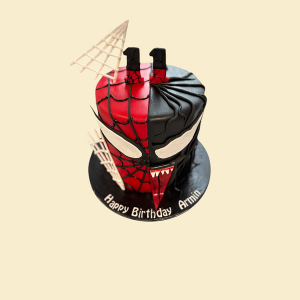 Spiderman & Venom Torte – Coole Superhelden-Geburtstagstorte für Kinder