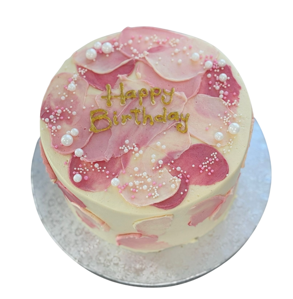 Geburtstagstorte in Rosa Tönen
