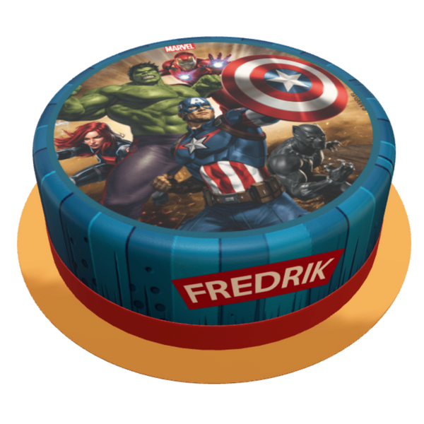 Avengers Torte personalisiert mit Name und Alter