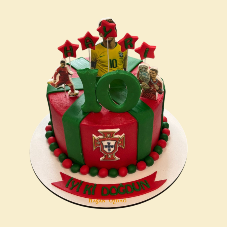 Portugal Fußballtorte – Cristiano Ronaldo & Neymar Style