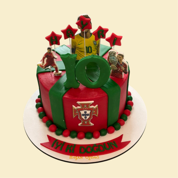 Portugal Fußballtorte – Cristiano Ronaldo & Neymar Style