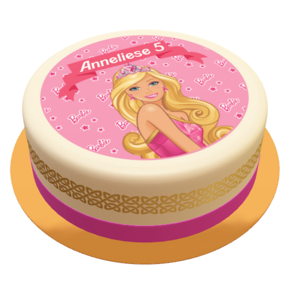 Barbie Torte personalisiert  mit Name und Alter