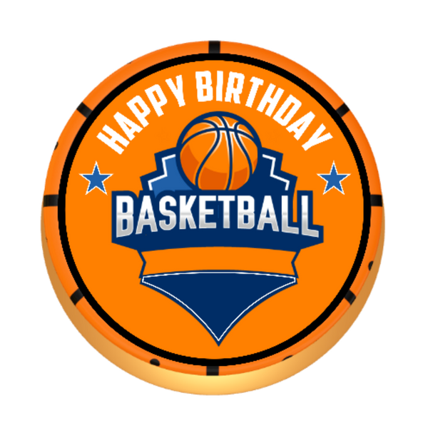 Torte personalisiert mit Wunschtext, Name und Alter Basketball