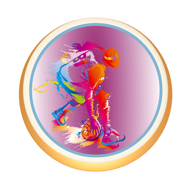 Basketball Torte personalisiert mit  mit Nachricht, Name und Alter