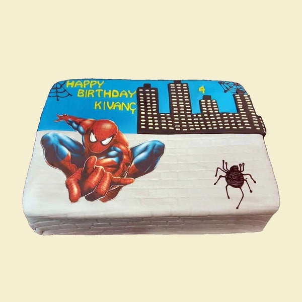 Spiderman Torte rechteckig