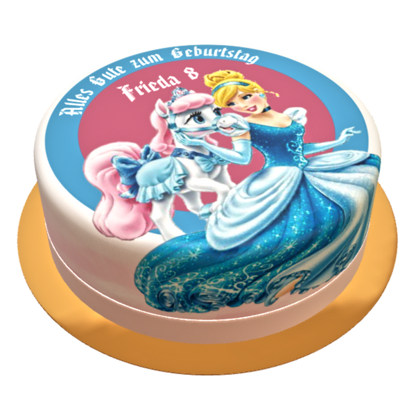 Cinderella Torte personalisiert mit Name und Alter