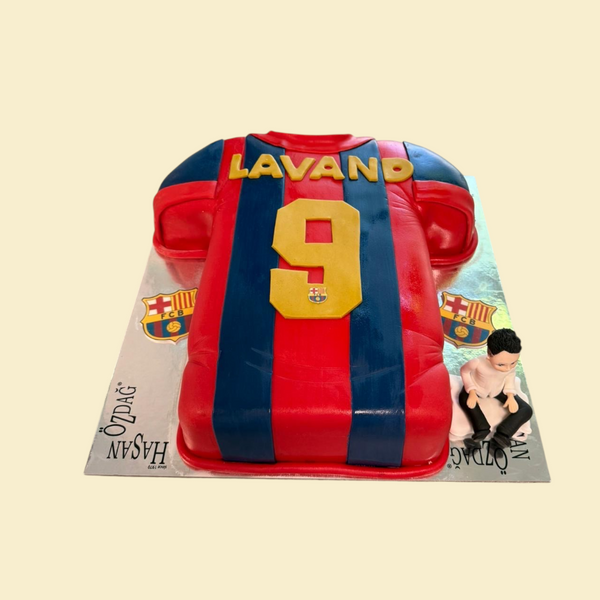 FC Barcelona Torte in Trikotform (ohne Figur optional)