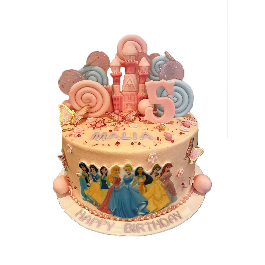 Prinzessinnen Torte mit Schloss