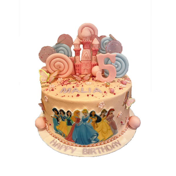 Prinzessinnen Torte mit Schloss