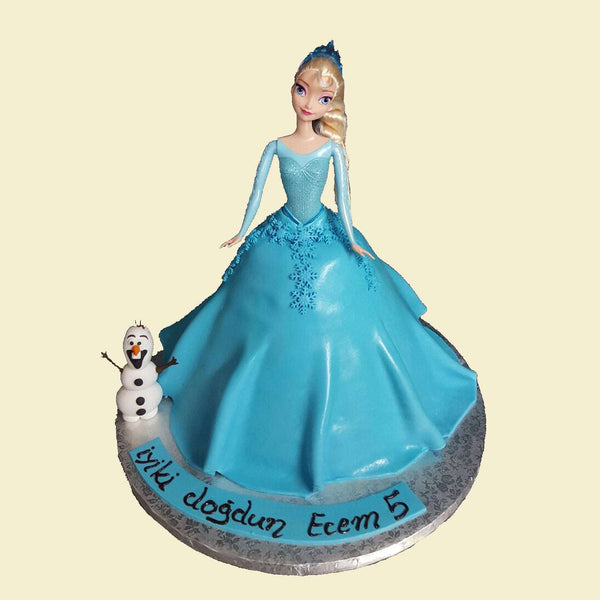 Puppentorte Eiskönigen mit Olaf