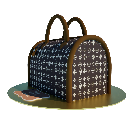 Luxus-Tortenhandtasche – Exklusive Designer-Torte mit Druckmotiv