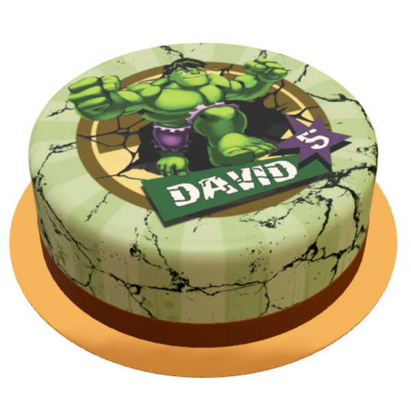 Hulk Torte personalisiert  mit Name und Alter