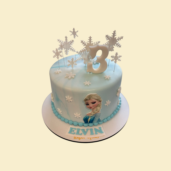 Eiskönigin Torte babyblau