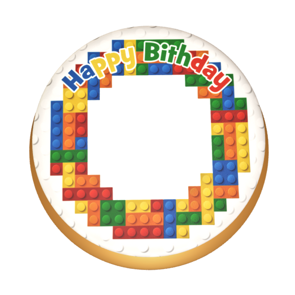 Lego  Torte personalisiert mit Wunschfoto, Name und Alter