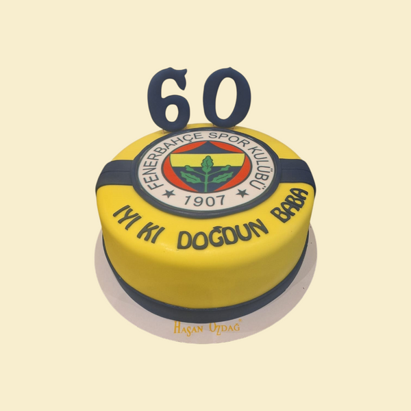 Fenerbahçe Taraftar Pastası – 60. Yaş Doğum Günü Pastası