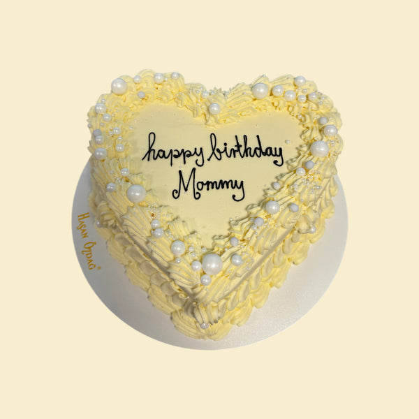 Herz-Torte Mommy mit Pudding-Buttercremefüllung