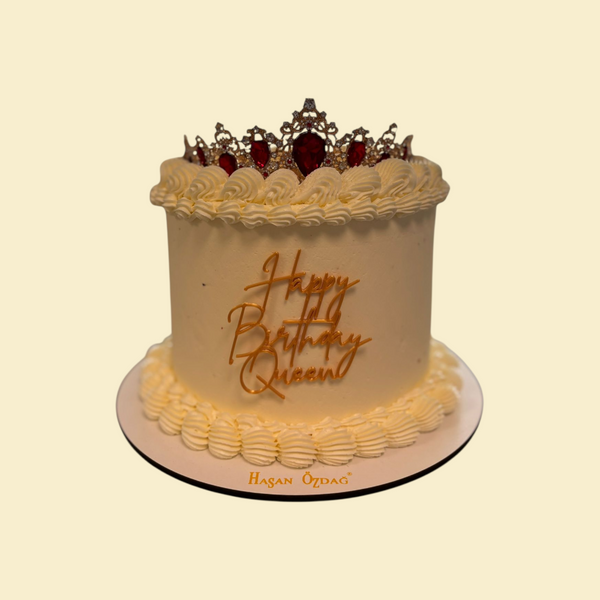 Queen Birthday Cake – mit Krone & Cake Topper