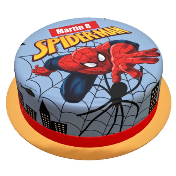 Spiderman Torte personalisiert  mit  Name und Alter