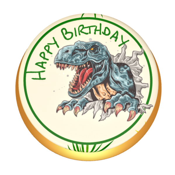 T-Rex Torte personalisiert  mit  Name und Alter