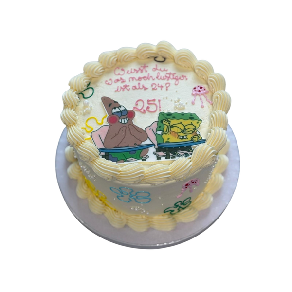 Runde schwammkopf Torte