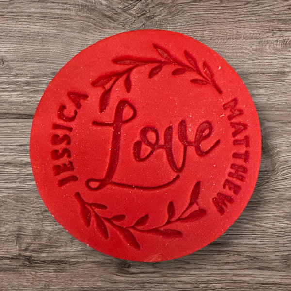 runde personalisierte Butterkekse mit Fondant Wunschtext