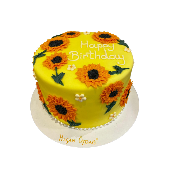 Torte mit Sonnenblumen