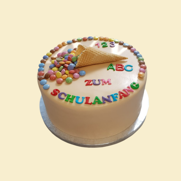 Zum Schulanfang Eiswaffel Torte