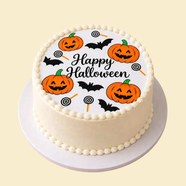 Happy Halloween – Bento-Torte mit Esspapierdruck