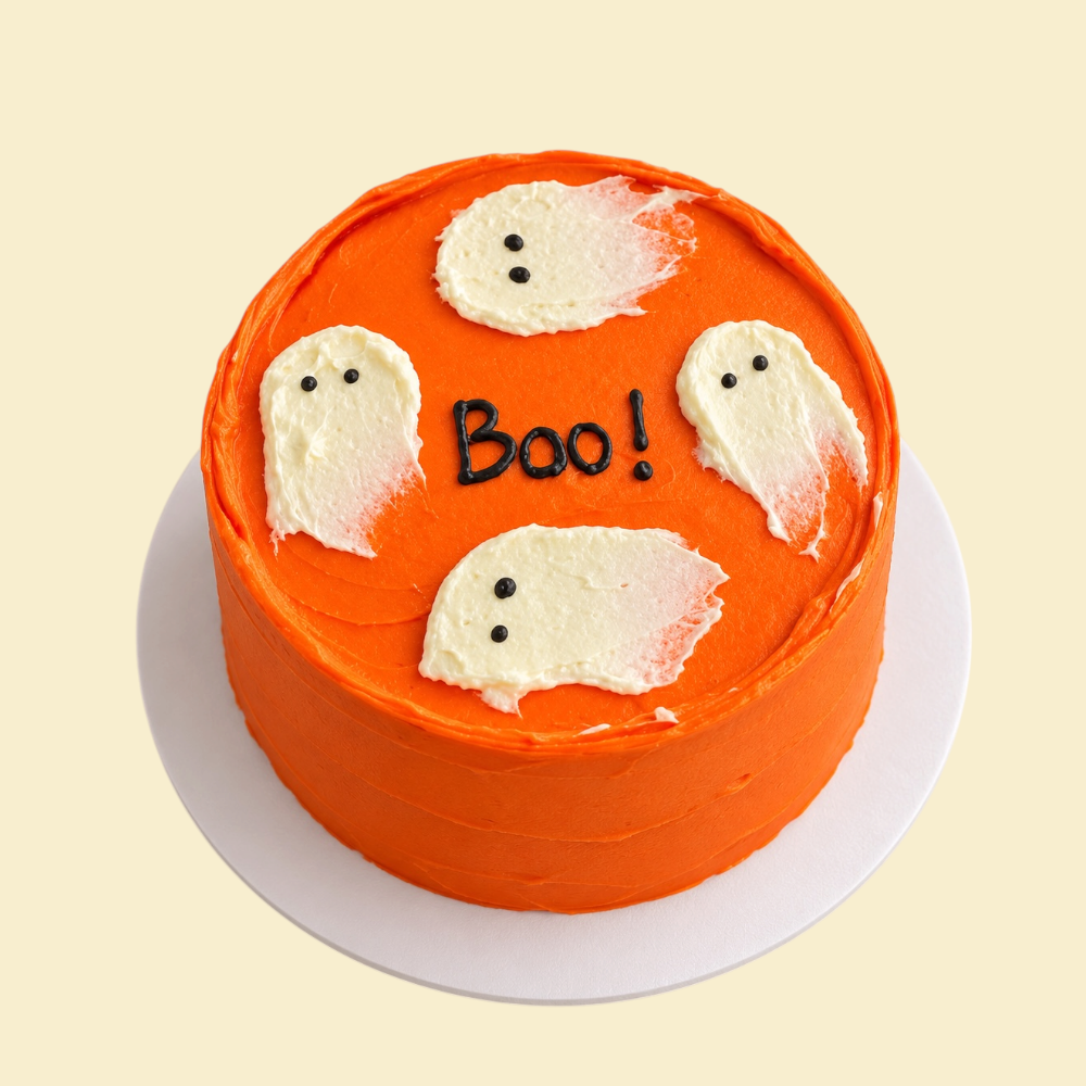 Boo! – Halloween-Bento-Torte mit Geistern