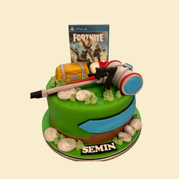 Fortnite Geburtstagstorte grün