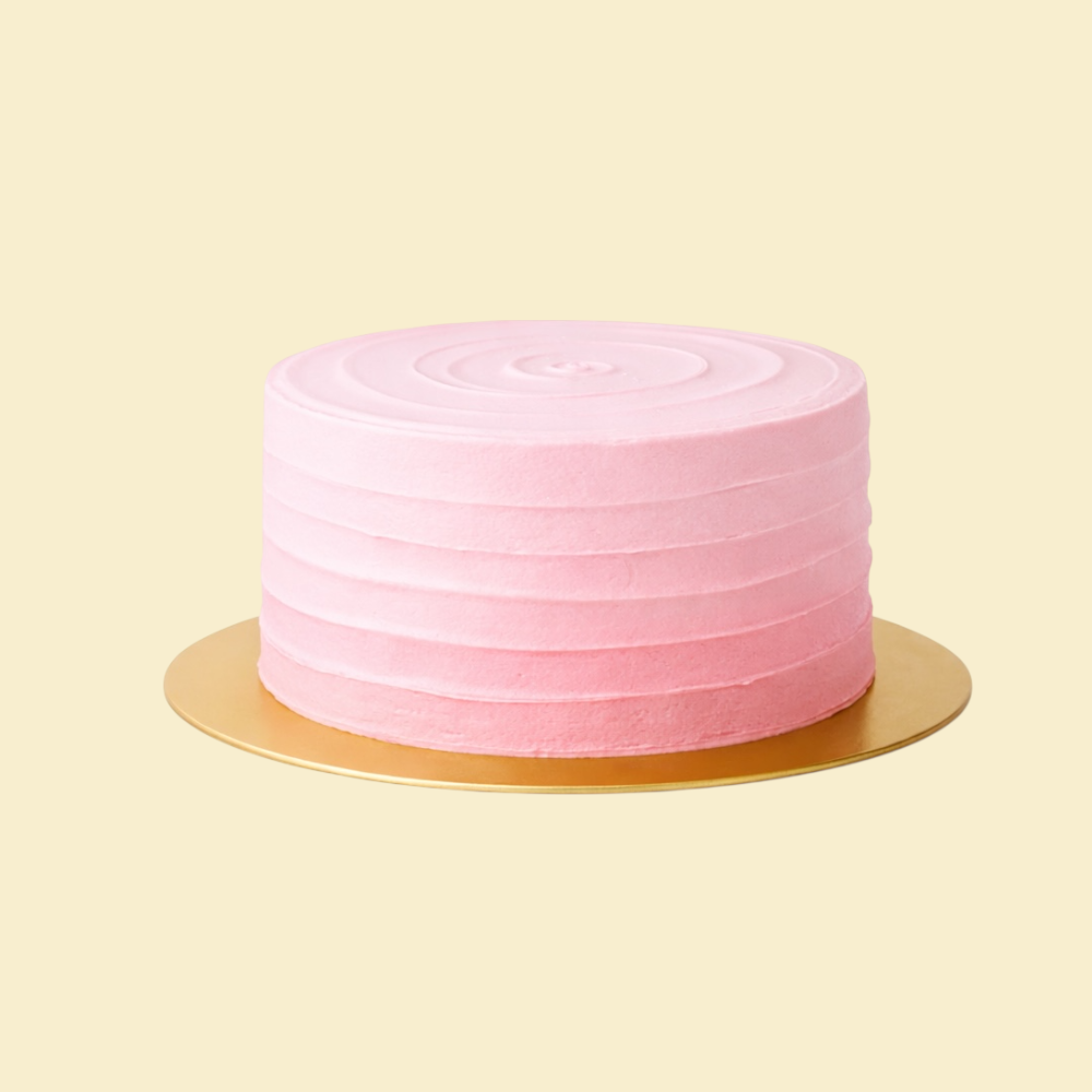 Rosa Ombre Sahnetorte mit Puddingfüllung – Klassisch & Elegant