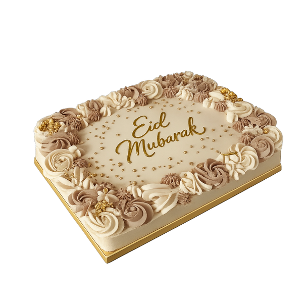 Eid Mubarak Premium Torte – Festliche Buttercreme mit Goldschrift