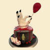 Horror Torte mit Hand & rotem Ballon