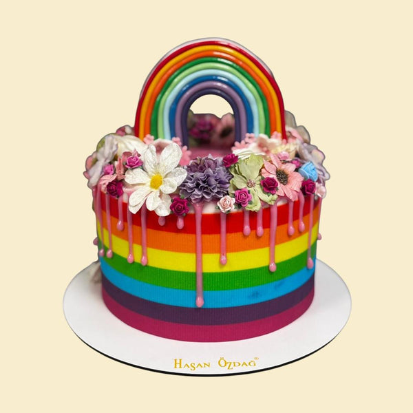 Rainbow Love Torte