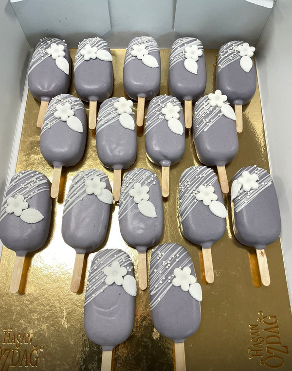 Kuchen am Stiel mit Blume              (ab 10 Stk.)