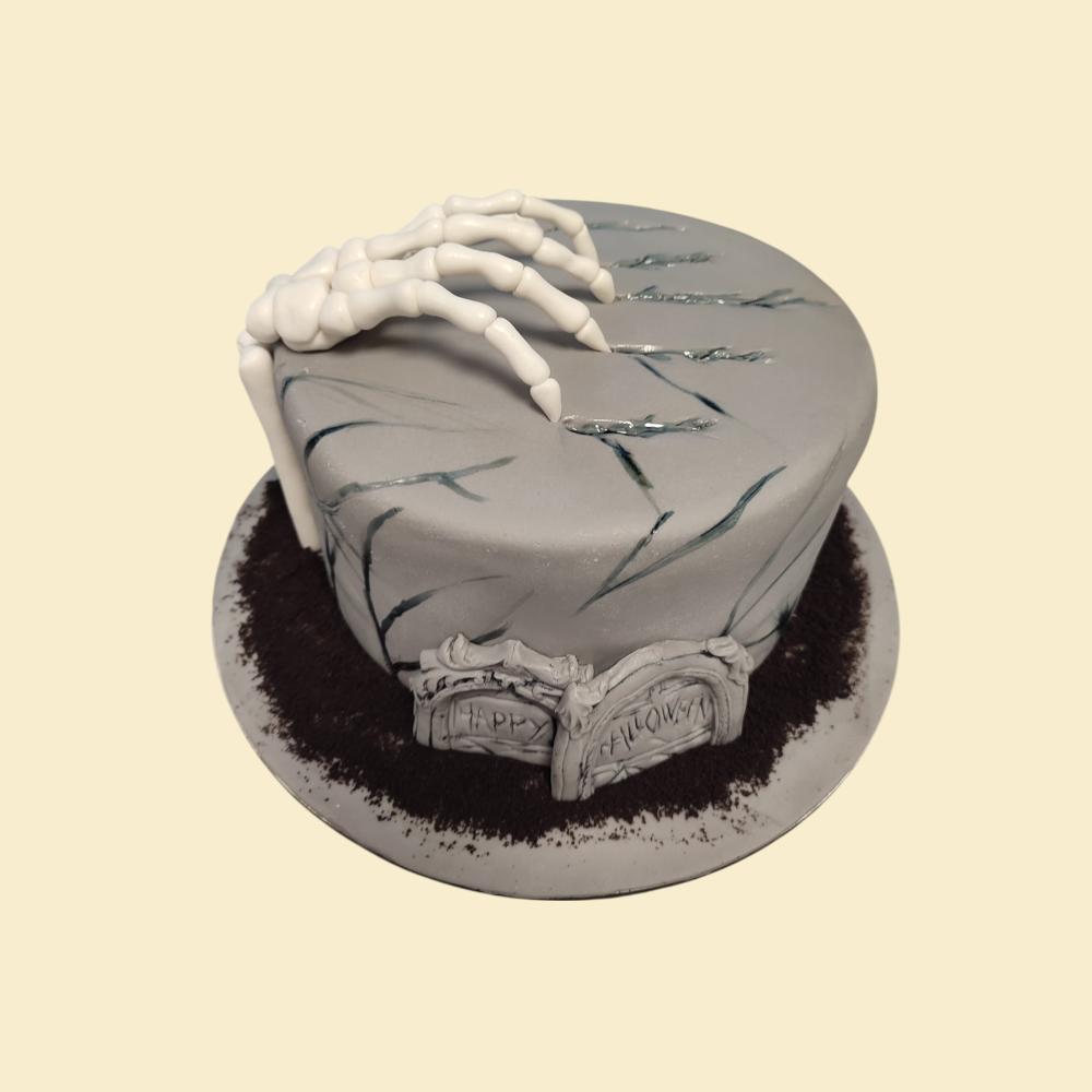 Halloween-Torte Creepy Hand