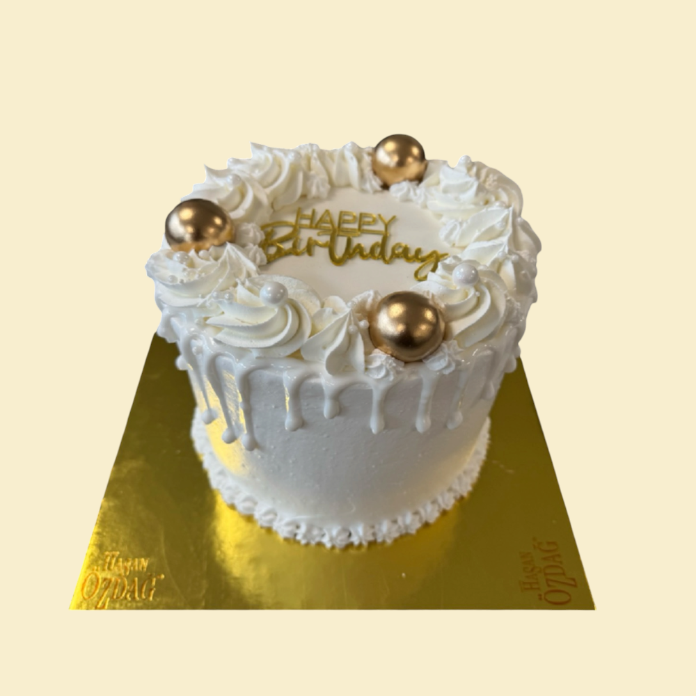 Weiße Gold Deluxe Sahnetorte