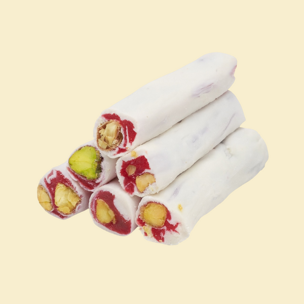 Weißes Pistazien-Frucht-Lokum – Beyaz Fitil Lokum