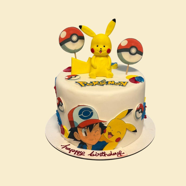 Pokémon Torte mit Pikachu – Kindergeburtstagstorte