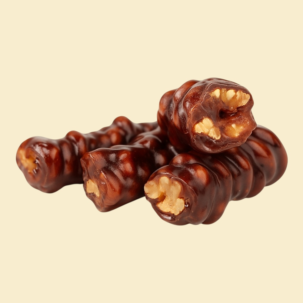 Ekstra Lüks Kelebek Cevizli Bol Pekmezli Sucuk – Premium Walnuss-Traubensirup Sucuk