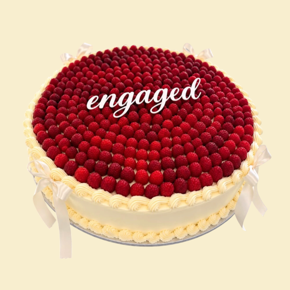 Engaged Himbeertorte mit Buttercreme