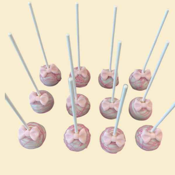 Cakepops mit Rosa Schleife(ab 10 Stk.)