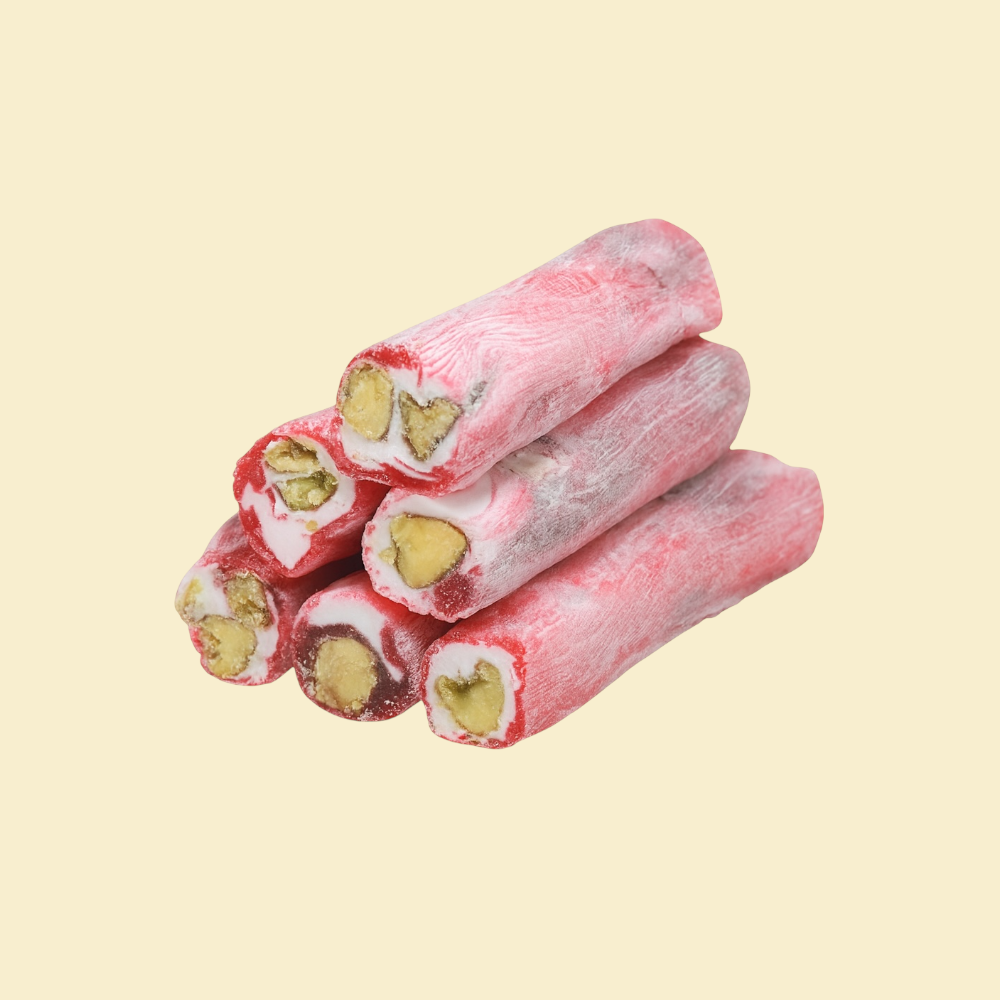 Rosenaroma-Pistazien-Lokum – Güllü Fıstıklı Fitil Lokum